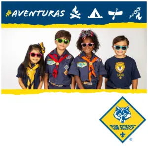 Cub Scouts promo social formato cuadrado